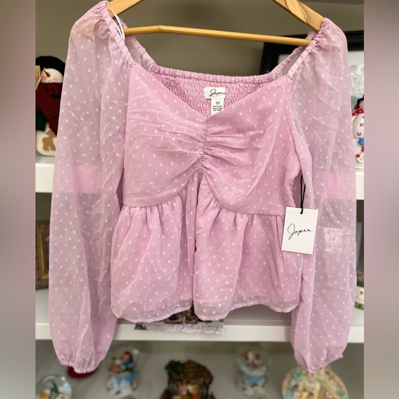 Japna Tops - Japna Peplum top NWT size M lilac color